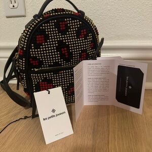 Les Petits Joueurs Baby Mick Leopard Spot Backpack